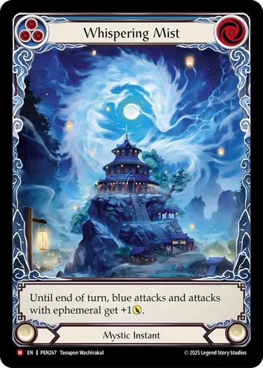 【EN】《Rainbow Foil》[Mystic] Whispering Mist/密やかな霧 (青)「M」〔PEN267〕