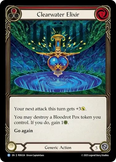 【EN】《Rainbow Foil》[Generic] Clearwater Elixir/清療のエリクサー (赤)「R」〔PEN324〕
