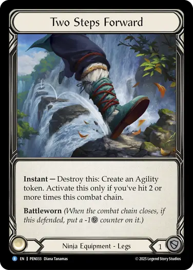 【予約商品】【EN】《Cold Foil》[Ninja] Two Steps Forward/二歩前進 (装備品)「R」〔PEN033〕