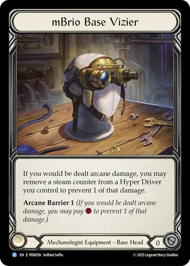 【予約商品】【EN】《Cold Foil》[Mechanologist] mBrio Base Vizier/mBrio・ベースバイザー (装備品)「R」〔PEN058〕