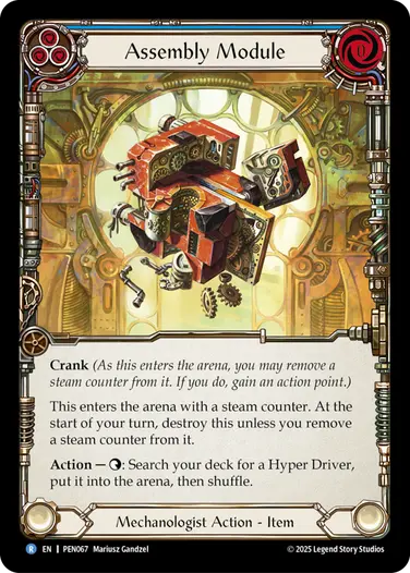 【予約商品】【EN】《Cold Foil》[Mechanologist] Assembly Module/組立式モジュール (青)「R」〔PEN067〕