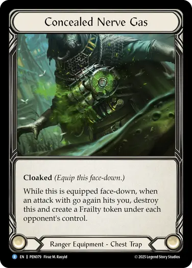 【予約商品】【EN】《Cold Foil》[Ranger] Concealed Nerve Gas/隠蔽神経ガス (装備品)「R」〔PEN079〕