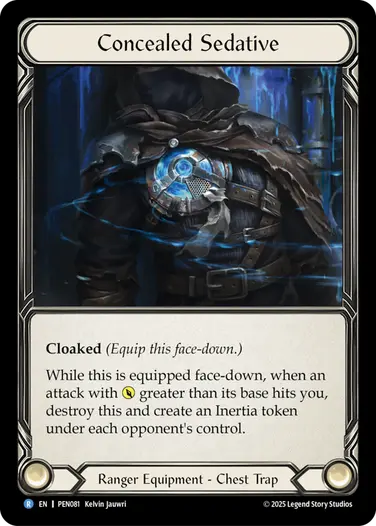 【予約商品】【EN】《Cold Foil》[Ranger] Concealed Sedative/隠蔽鎮静薬 (装備品)「R」〔PEN081〕