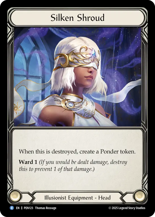【予約商品】【EN】《Cold Foil》[Illusionist] Silken Shroud/絹の帳 (装備品)「R」〔PEN123〕