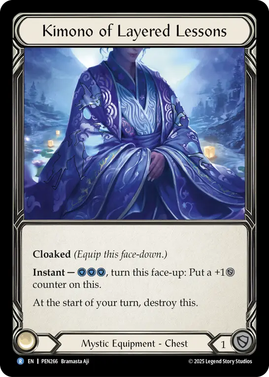 EN】《Cold Foil》[Mystic] Kimono of Layered Lessons/重ね併せの着物