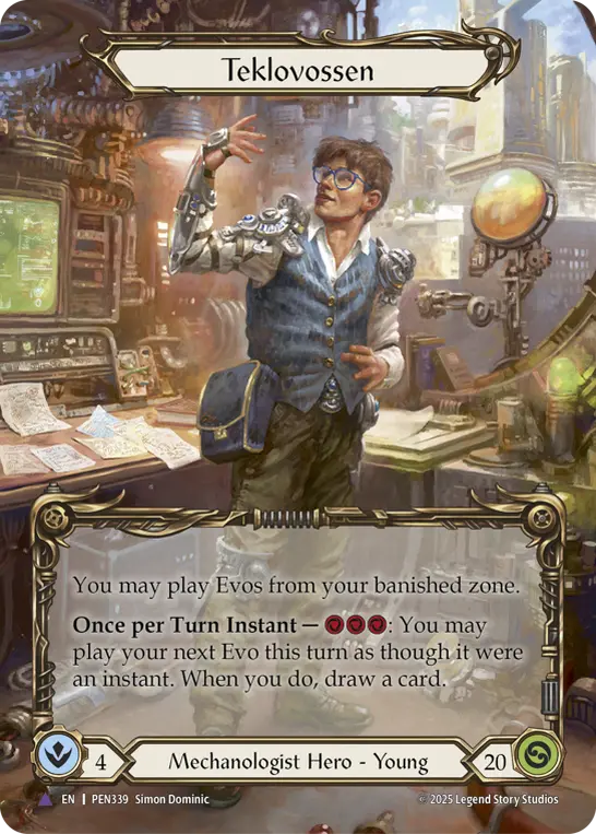 【予約商品】【EN】《Cold Foil》[Mechanologist] Teklovossen/テクロボッセン (ヒーロー)「Marvel」〔PEN339〕