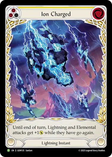 【EN】[Lightning] Ion Charged/イオン充電 (黄)「P」〔GEM135〕