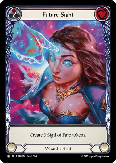 【EN】《Rainbow Foil》[Wizard] Future Sight/未来予知 (赤)「P」〔GEM124〕