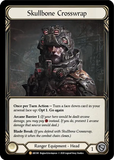 【通販限定特価】【EN】《Rainbow Foil》[Ranger] Skullbone Crosswrap (装備品)「L」〔ARC-UL041〕