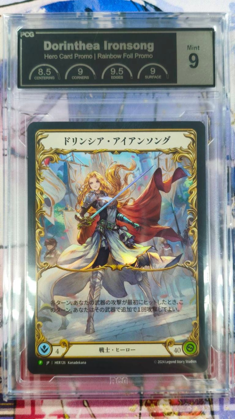 【PCG9】 【JP】《Rainbow Foil》[戦士]ドリンシア・アイアンソング/Dorinthea Ironsong (ヒーロー)「P」〔HER126〕