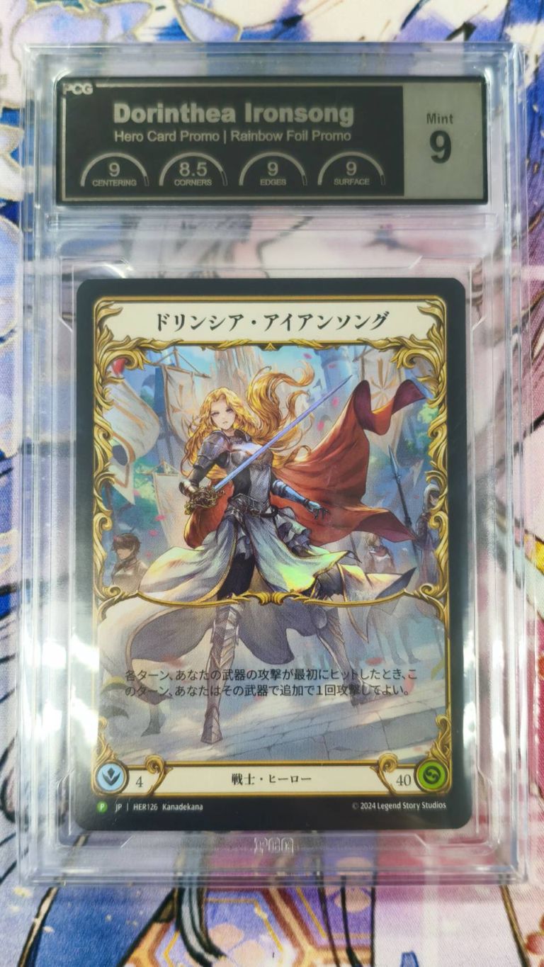 【PCG9】 【JP】《Rainbow Foil》[戦士]ドリンシア・アイアンソング/Dorinthea Ironsong (ヒーロー)「P」〔HER126〕