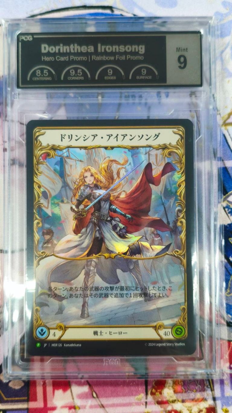【PCG9】 【JP】《Rainbow Foil》[戦士]ドリンシア・アイアンソング/Dorinthea Ironsong (ヒーロー)「P」〔HER126〕