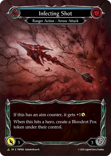 EN】《Cold Foil》[Ranger] Infecting Shot/感染の射撃 (青)「Marvel
