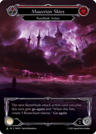 EN】《Cold Foil》[Runeblade] Mauvrion Skies/紅紫に染まる天空 (赤