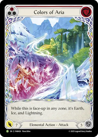 【EN】《Cold Foil》[Elemental] Colors of Aria/色鮮やかなアリア (赤)「P」〔FAB426〕