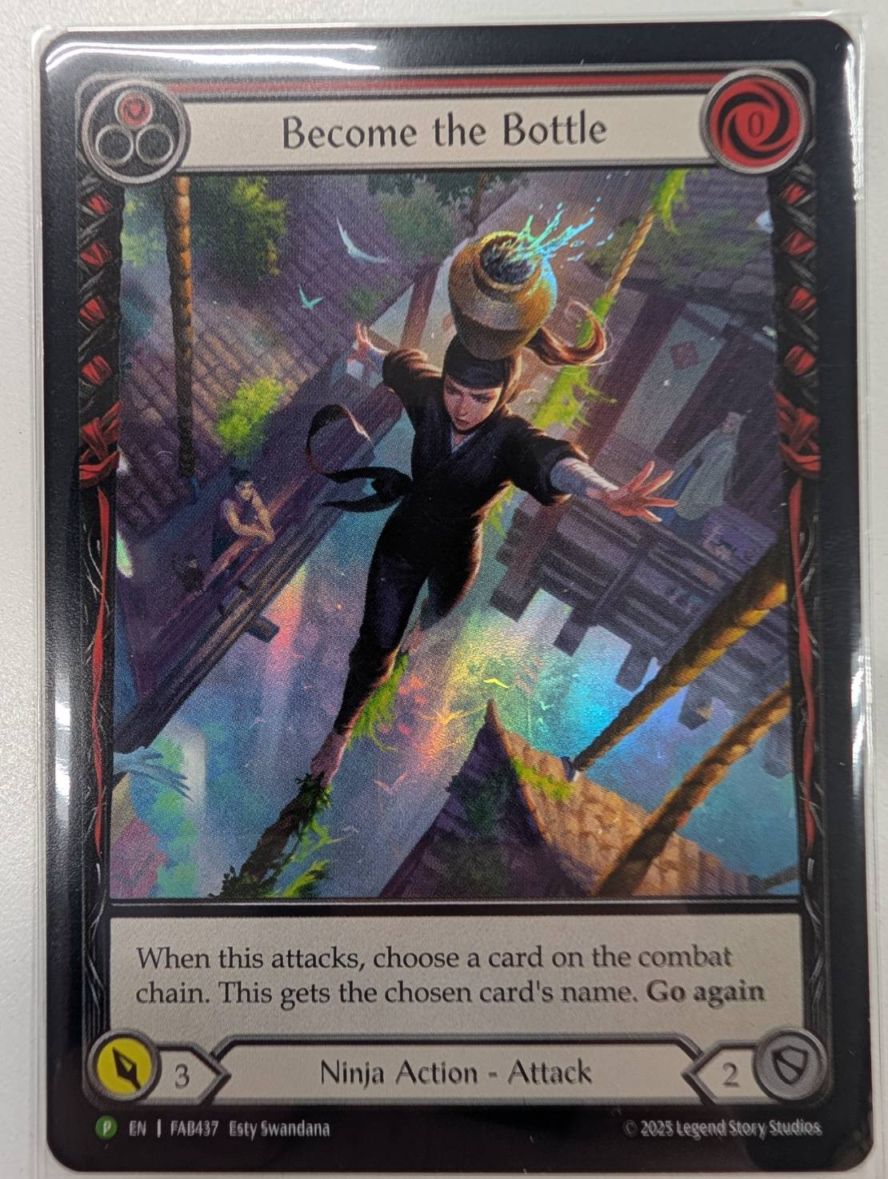 【EN】《Rainbow Foil》[Ninja] Become the Bottle/瓶を象れ (赤)「P」〔FAB437〕