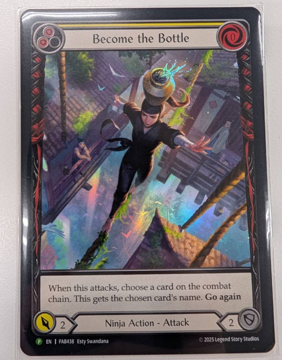 【EN】《Rainbow Foil》[Ninja] Become the Bottle/瓶を象れ (黄)「P」〔FAB438〕