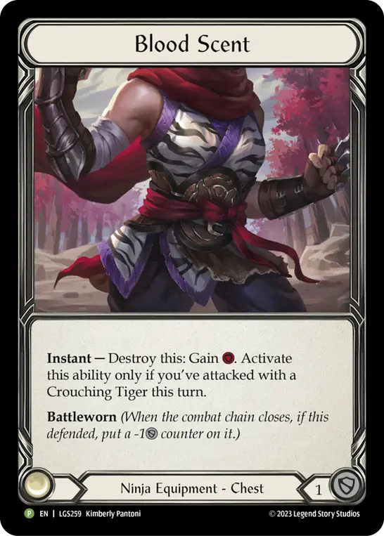 【通販限定特価】【EN】《Cold Foil》[Ninja] Blood Scent (装備品)「P」〔LGS259〕