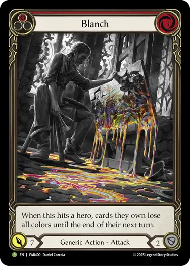 FaB 蒼白Blanchプロモ RF 2枚セット EN】《Rainbow Foil》[Generic] Blanch/蒼白 (赤)「P」〔FAB400