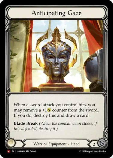 【EN】《Rainbow Foil》[Warrior] Anticipating Gaze/先見の明 (装備品)「M」〔AHA003〕
