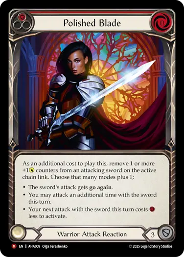 【EN】[Warrior] Polished Blade/澄み渡る刃 (赤)「M」〔AHA009〕