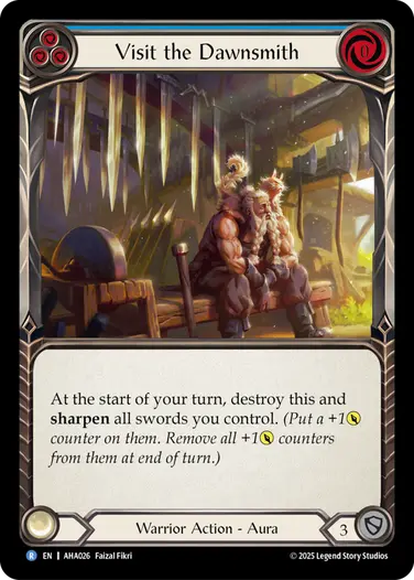 【EN】[Warrior] Visit the Dawnsmith/ドーンスミスへの訪問 (青)「R」〔AHA026〕