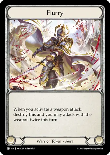 【EN】[Warrior] Flurry/旋風 (トークン)「B」〔AHA027〕