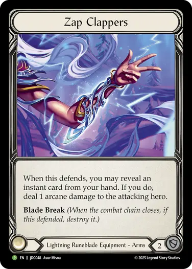 EN】《Cold Foil》[Lightning Runeblade] Zap Clappers/電撃ドレス