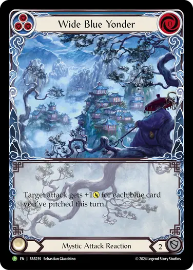 【EN】《Rainbow Foil》[Mystic] Wide Blue Yonder/広く青い彼方 (青)「P」〔FAB239〕