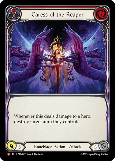 予約商品】【EN】[Runeblade] Caress of the Reaper/死神の抱擁 (赤