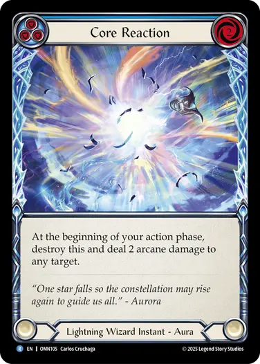 予約商品】【EN】[Lightning Wizard] Core Reaction/核反応 (青)「R