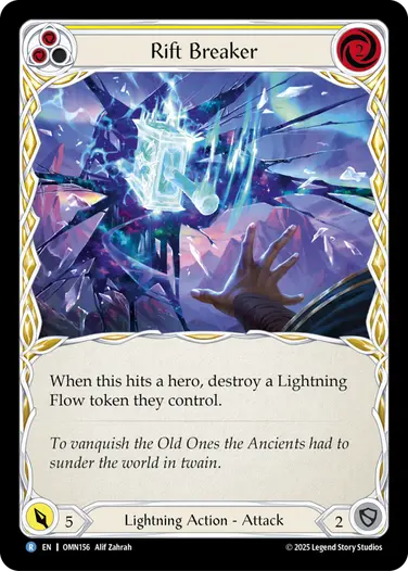 予約商品】【EN】[Lightning] Rift Breaker/裂け目破り (黄)「R