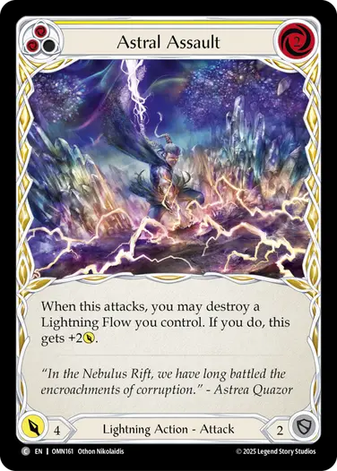 予約商品】【EN】[Lightning] Astral Assault/星界の猛攻 (黄)「C