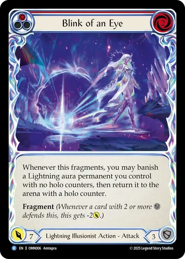予約商品】【EN】《Rainbow Foil》[Lightning Illusionist] Blink of