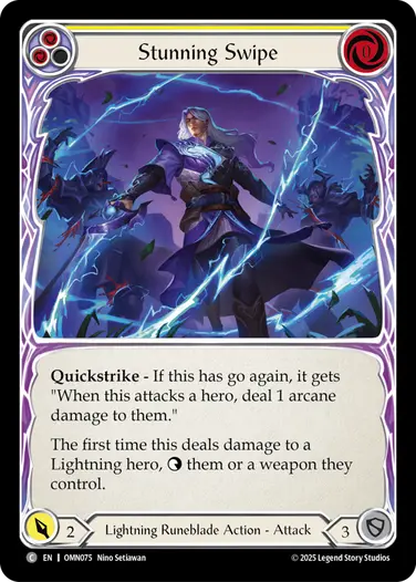 予約商品】【EN】《Rainbow Foil》[Lightning Runeblade] Stunning