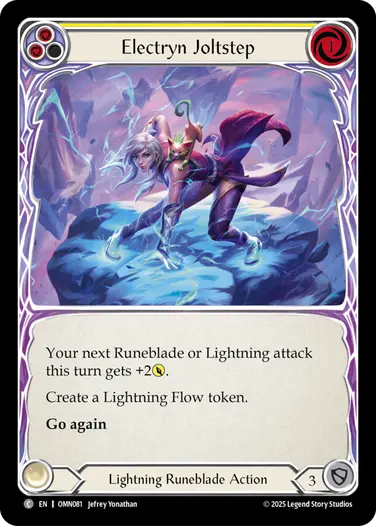 予約商品】【EN】《Rainbow Foil》[Lightning Runeblade] Electryn