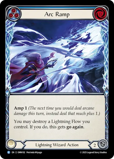 予約商品】【EN】《Rainbow Foil》[Lightning Wizard] Arc Ramp/孤光の