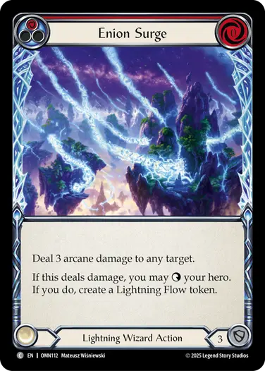 予約商品】【EN】《Rainbow Foil》[Lightning Wizard] Enion Surge