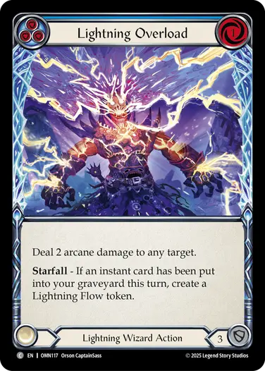 予約商品】【EN】《Rainbow Foil》[Lightning Wizard] Lightning