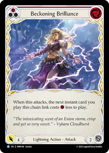 予約商品】【EN】《Rainbow Foil》[Lightning] Beckoning Brilliance