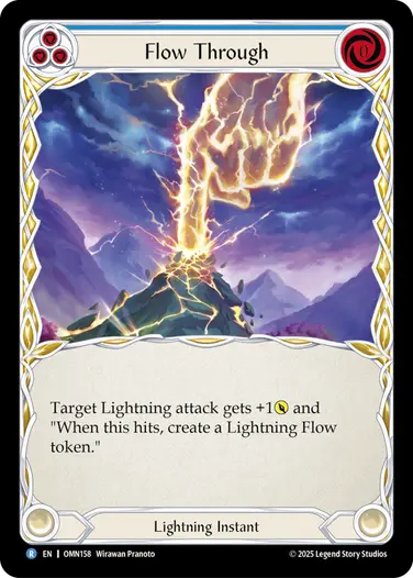 EN】《Rainbow Foil》[Lightning] Flow Through/流脈の通過 (青)「R