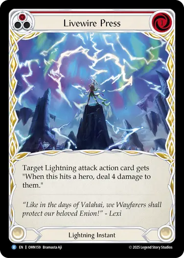 予約商品】【EN】《Rainbow Foil》[Lightning] Livewire Press/ライブ