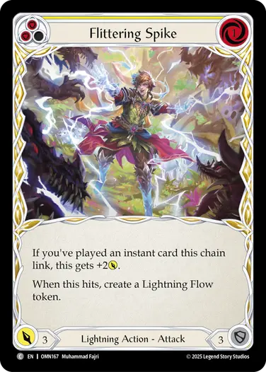 予約商品】【EN】《Rainbow Foil》[Lightning] Flittering Spike/快電