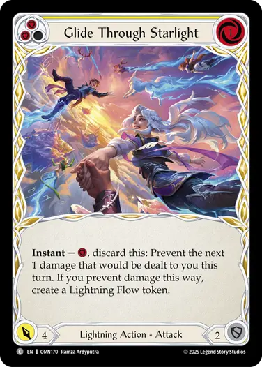 明けの星、陽星 foil 予約商品】【EN】《Rainbow Foil》[Lightning] Glide Through