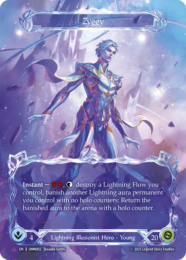 【ファイブスタートイ】『ネプチューンマン』（ローリングクレイドル）新品未開封品！ EN】《Cold Foil》[Lightning Illusionist] Zyggy/ジギー (ヒーロー