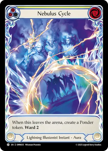 【EN】《Cold Foil》[Lightning Illusionist] Nebulus Cycle/虚空の円環 (黄)「C」〔OMN035〕