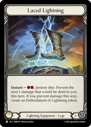 予約商品】【EN】《Cold Foil》[Lightning] Laced Lightning/雷糸