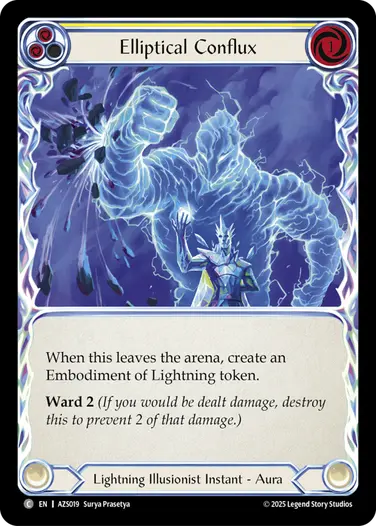【EN】[Lightning Illusionist] Elliptical Conflux/螺旋の収束 (黄)「C」〔AZS019〕