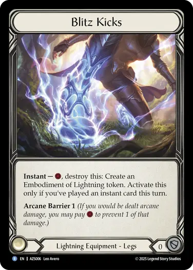 EN】《Rainbow Foil》[Lightning ] Blitz Kicks/稲妻キック (装備品