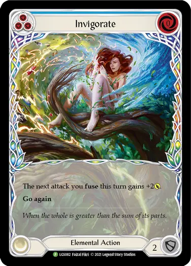EN】《Rainbow Foil》[Elemental] Invigorate (青)[P]〔LGS082